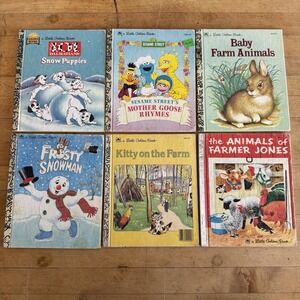 Little Golden Books Sesame Mother Goose 101 Dalmatians Frosty Farm Animals